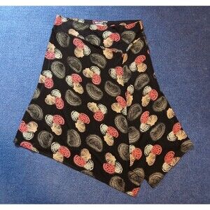 VINTAGE  Softwear by Mark Singer Faux Wrap Style  Skirt with Seashells  MEDIUM